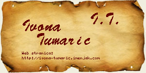 Ivona Tumarić vizit kartica